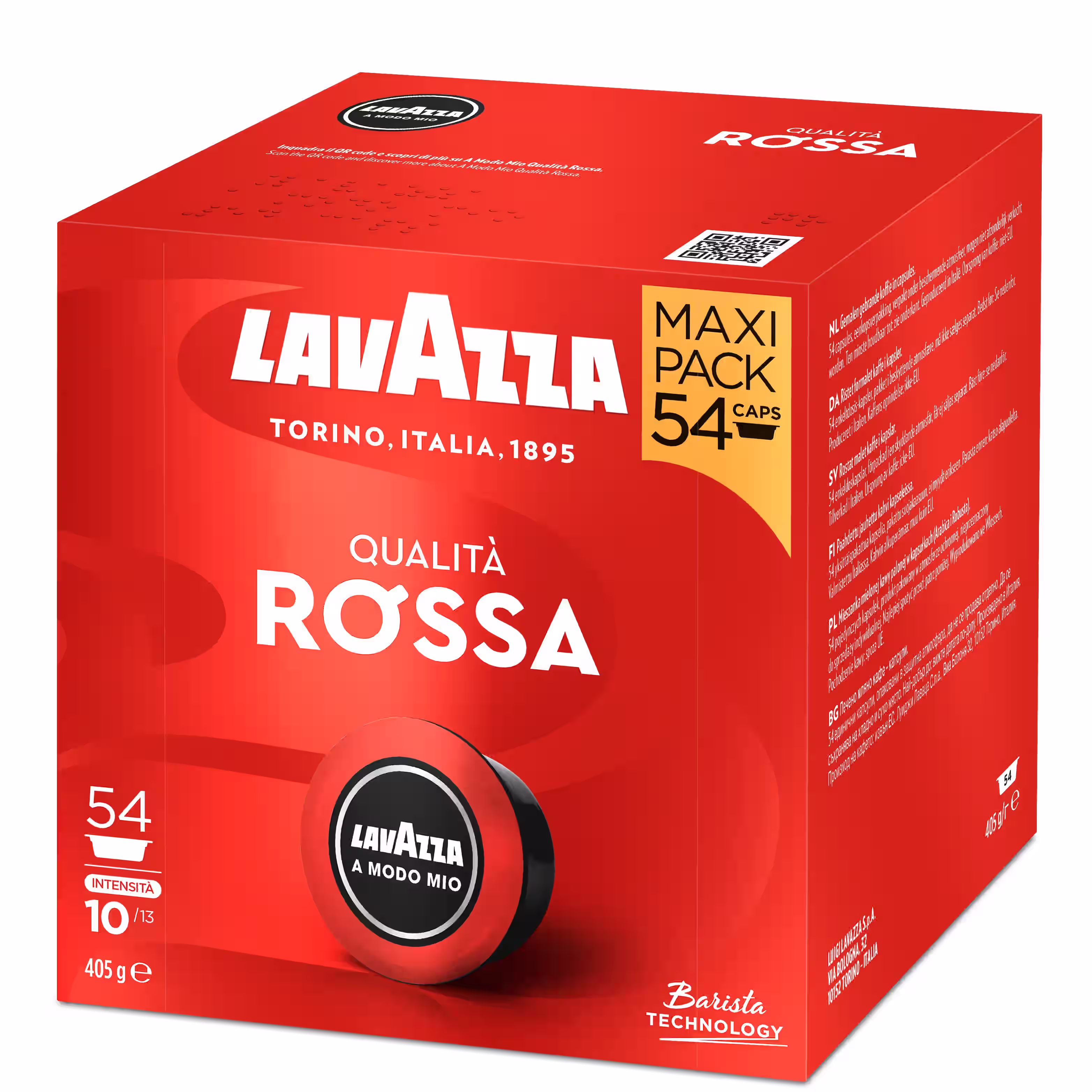 Lavazza Qualità Rossa Maxi Coffee - A Modo Mio capsules, 54 pcs.