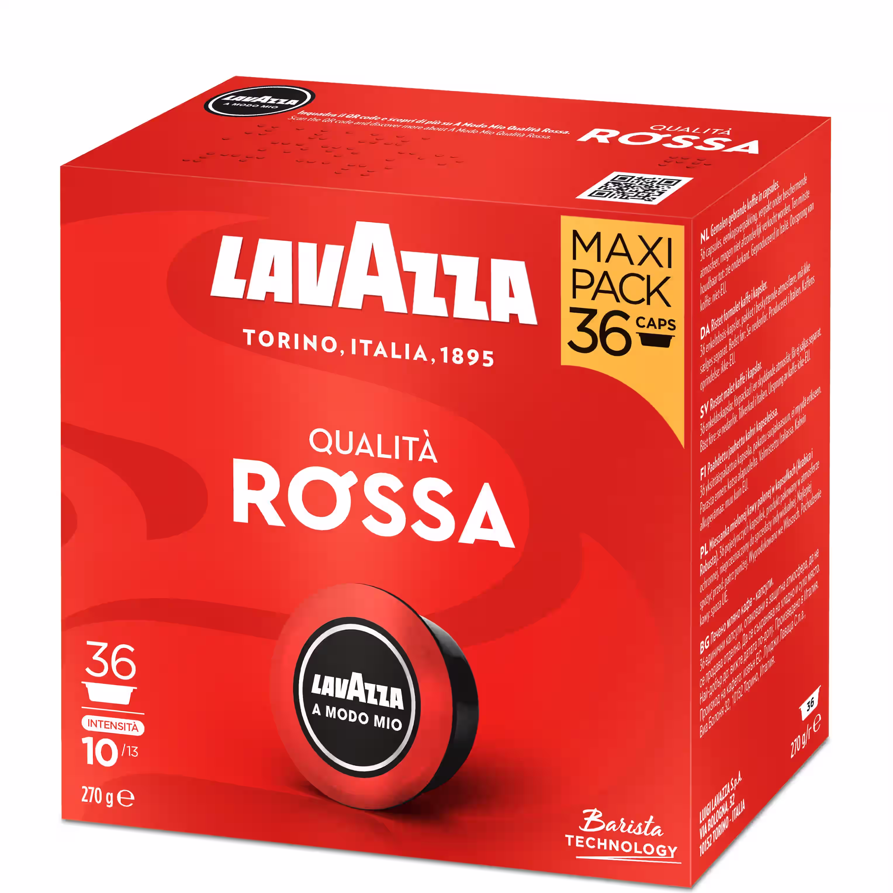 Кафе Lavazza Qualità Rossa Maxi - капсули A Modo Mio 36 бр.