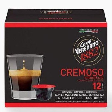 Кафе Vergnano 1882 Cremoso - капсули Dolce Gusto 12 бр.