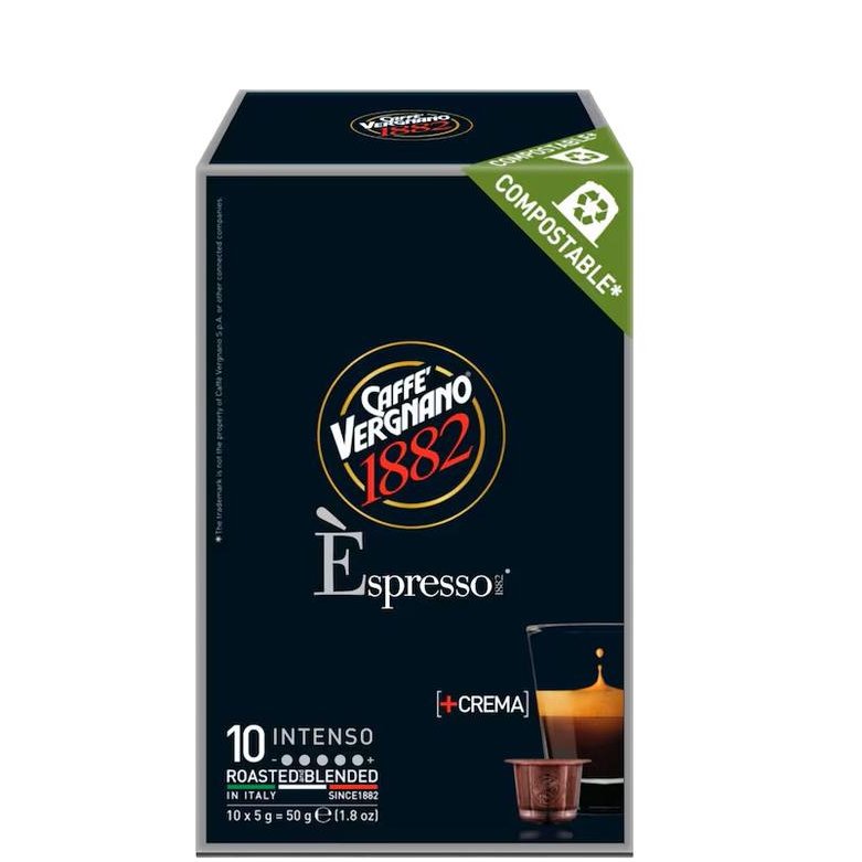 Кафе Vergnano 1882 Intenso - капсули Nespresso 10 бр.