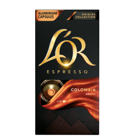Кафе L'OR Origins Colombia 100% Arabica - капсули Nespresso 10 бр.