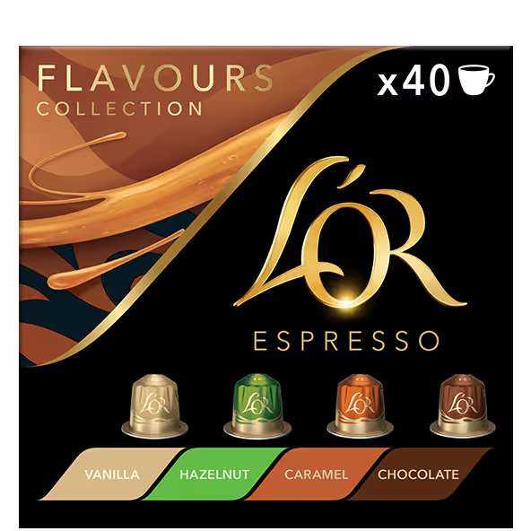 Кафе L'OR Variety Pack - капсули Nespresso 40 бр. - 4 кутии по 10 капсули различни вкусове