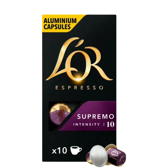 Кафе L'OR Espresso Supremo 100% Arabica - капсули Nespresso 10 бр.