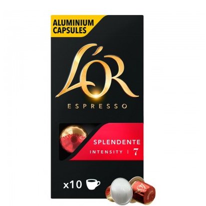 Кафе L'OR Espresso Splendente 100% Arabica - капсули Nespresso 10 бр.