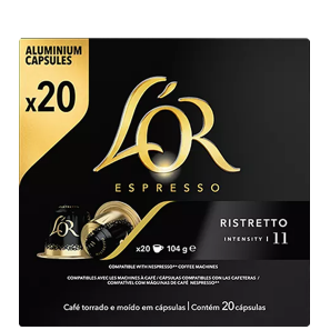 Кафе L'OR Espresso Ristretto 100% Arabica - капсули Nespresso 20 бр.