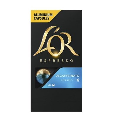 Кафе L'OR Espresso Decaffeinato 100% Arabica БЕЗ КОФЕИН - капсули Nespresso 10 бр.