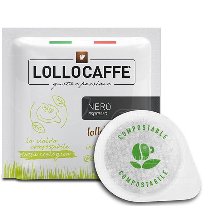 Кафе Lollo Cialda Nero - падове дози ESE 44 mm 150 бр.