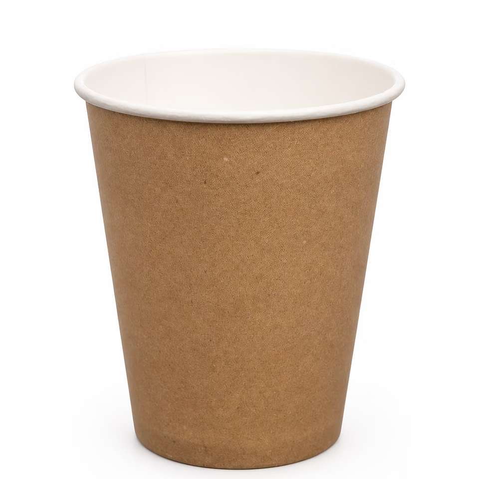 Картонени чаши WOODEN за топли и за студени напитки 350 мл (12 oz) 50 бр.