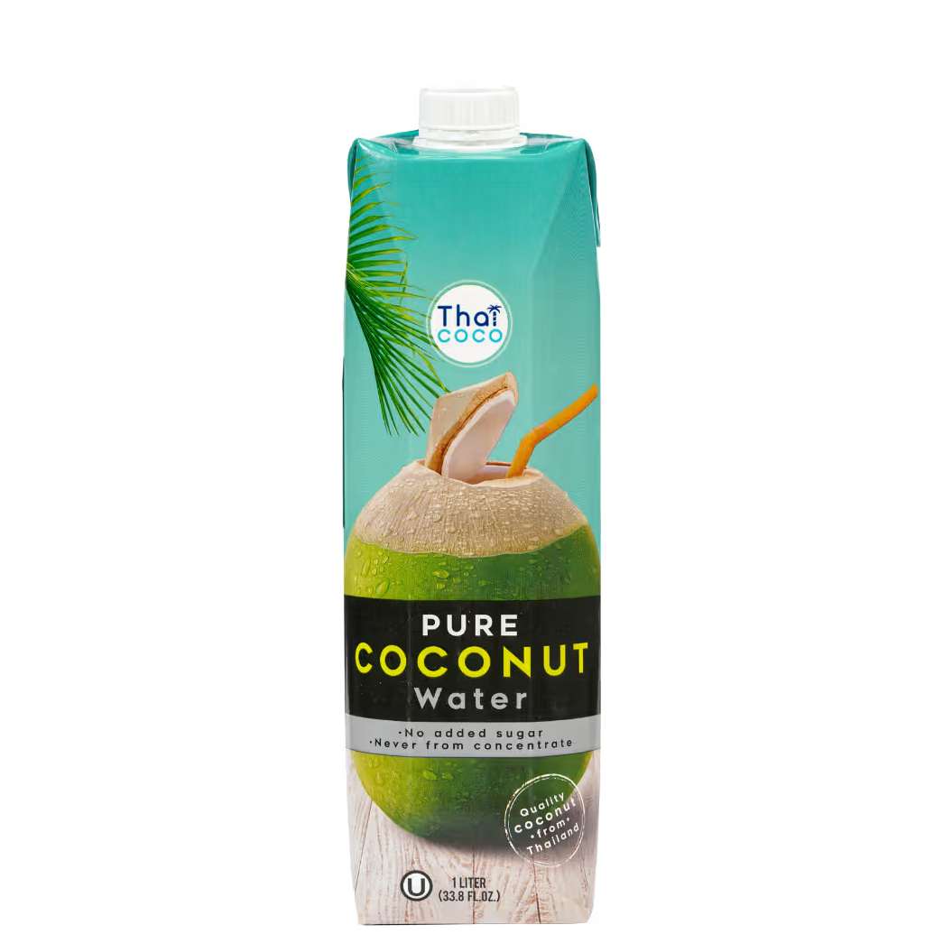 ОРГАНИЧНА кокосова вода Thai Coco 100% НАТУРАЛНА - тетрапак 1л.
