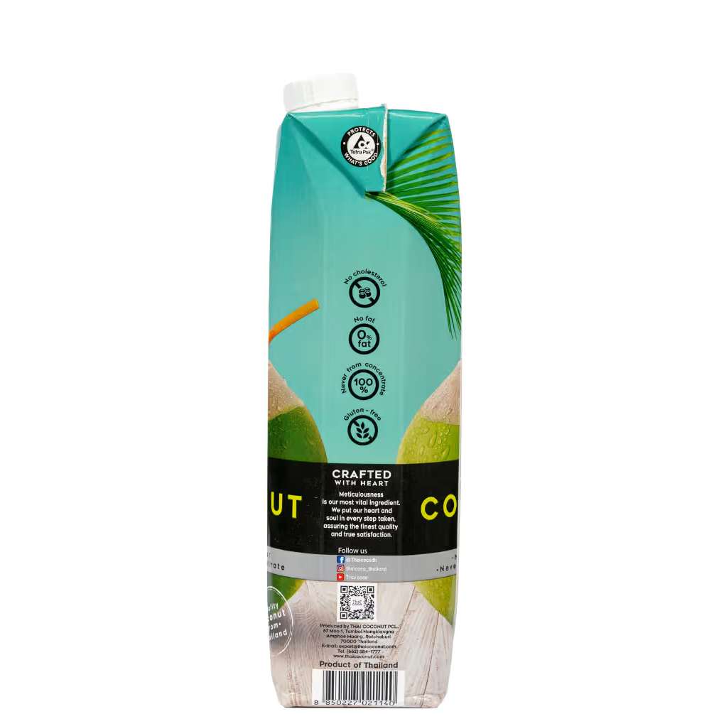 ОРГАНИЧНА кокосова вода Thai Coco 100% НАТУРАЛНА - тетрапак 1л.