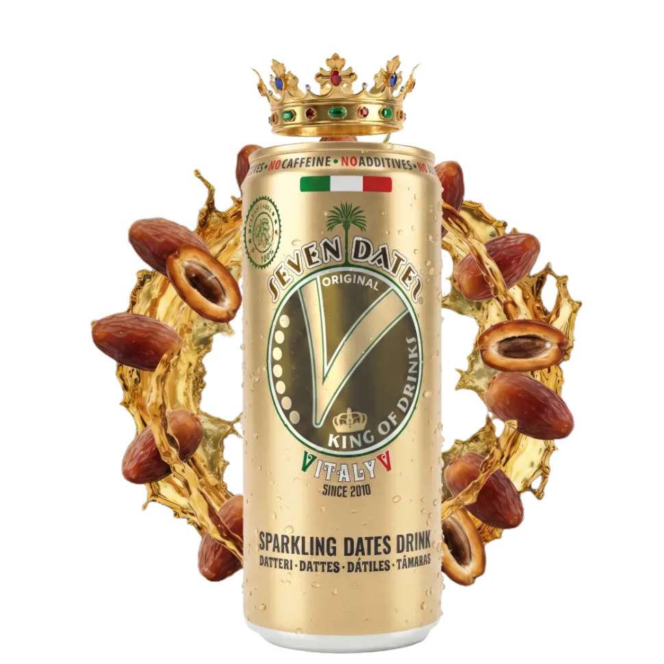 БИО напитка Seven Dates Original 100% НАТУРАЛНА от Фурми - газирана кен 250 мл.