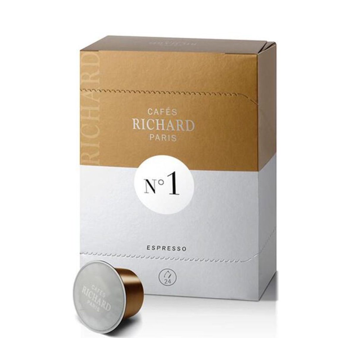 Спешълти кафе Cafés Richard № 1 - 100 % Арабика - капсули Ventura 24 бр.
