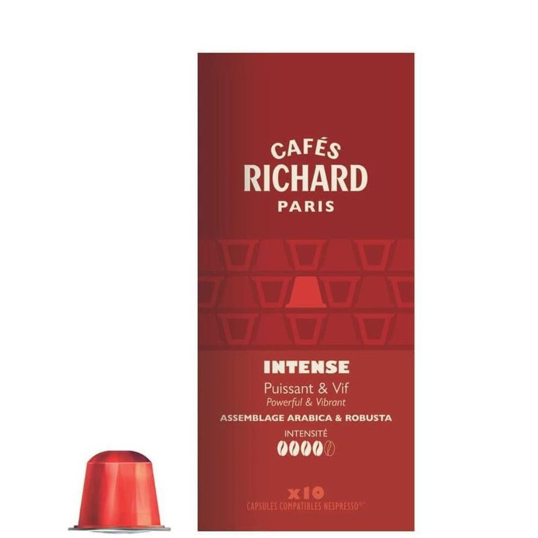 Спешълти кафе Cafés Richard Интенз - капсули Nespresso 10 бр.