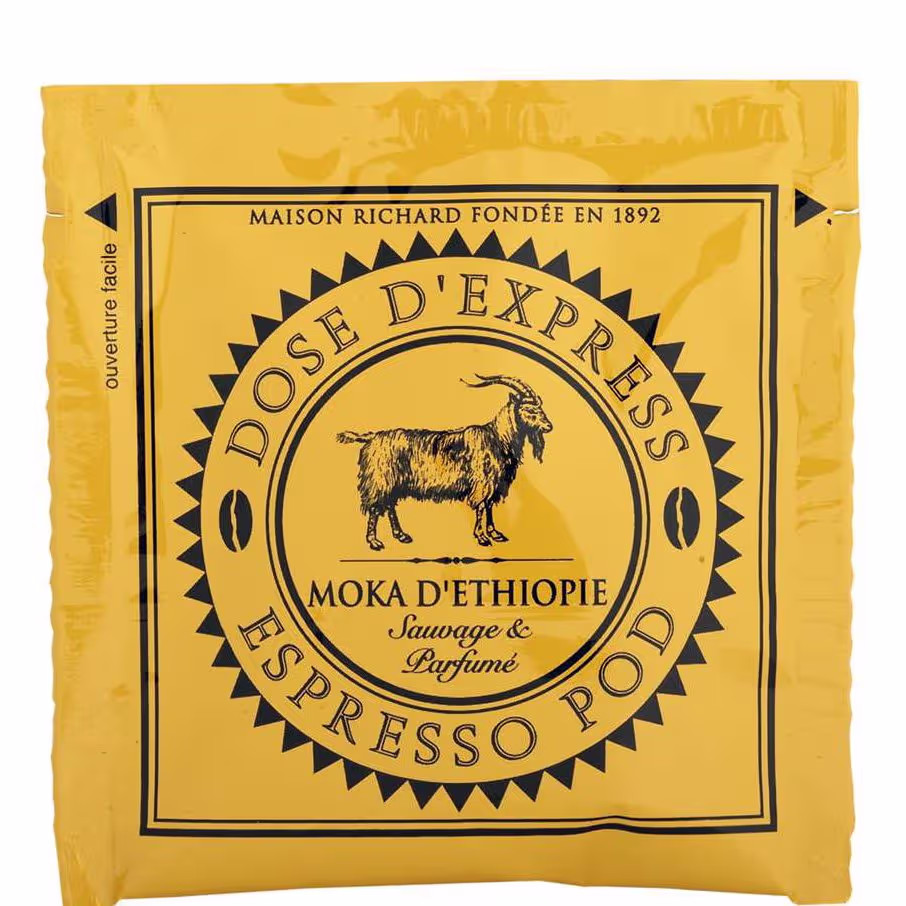 Спешълти кафе Cafés Richard Мока Етиопия 100 % Арабика - падове дози ESE 44 mm 25 бр.