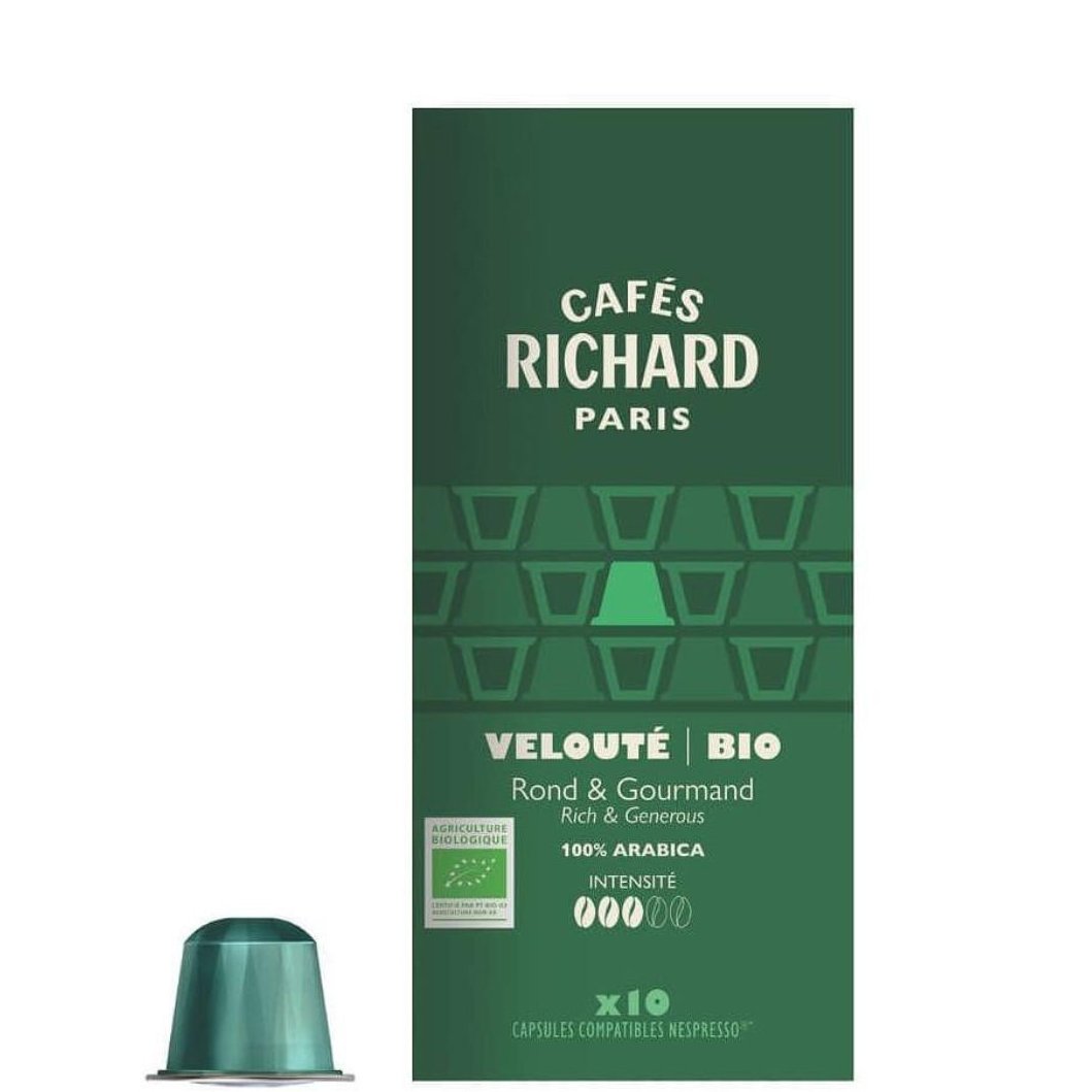 Био спешълти кафе Cafés Richard Органик 100 % Арабика - капсули Nespresso 10 бр.