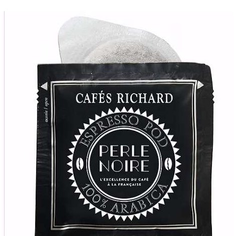 Спешълти кафе Cafés Richard Черна Перла 100 % Арабика - дози ESE 44 mm 100 бр.