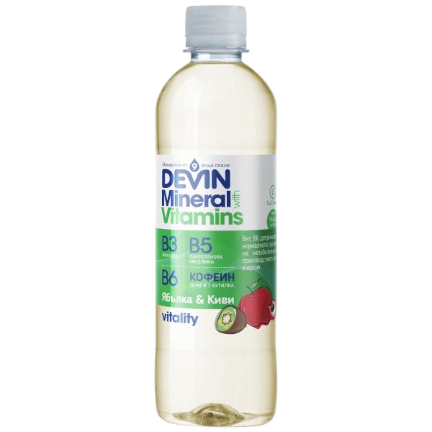 Devin VITAMIN WATER IMMUNITY Apple & Kiwi 0.425l.