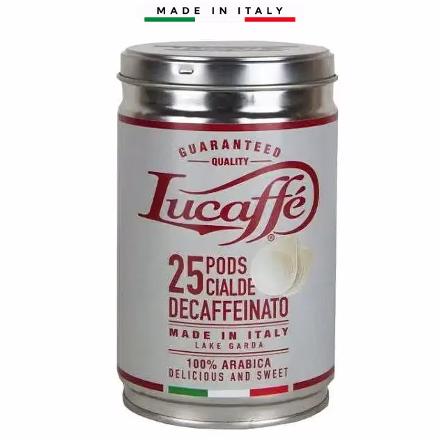 Кафе LUCAFFE DECAFFEINATO БЕЗ КОФЕИН дози ESE 44mm. 25 бр.