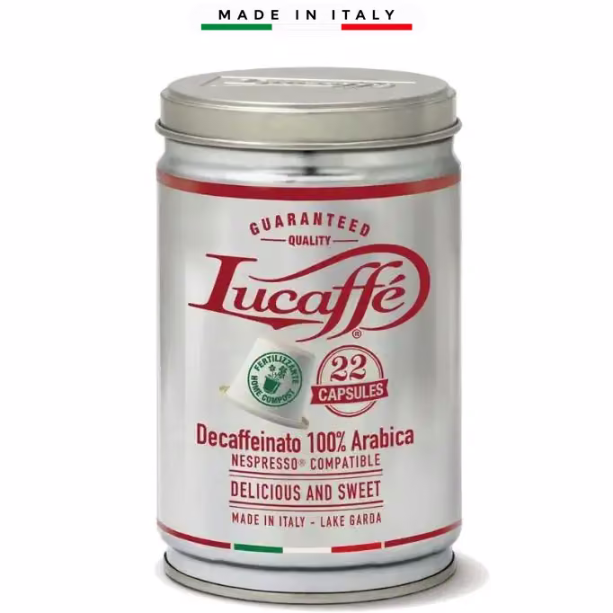 Кафе LUCAFFE' DECAFFEINATO на зърна 700 гр.
