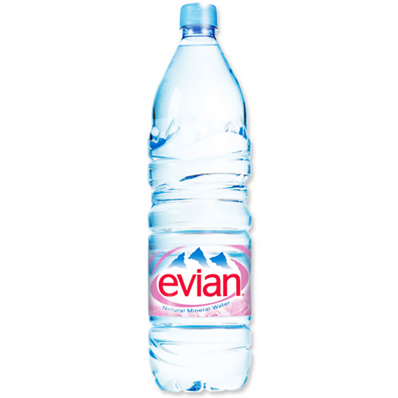 Evian mineral water, 1.5 L