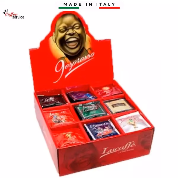 Кафе LUCAFFE MIX 9 вида по 9 броя  дози ESE 44mm. 81 бр.