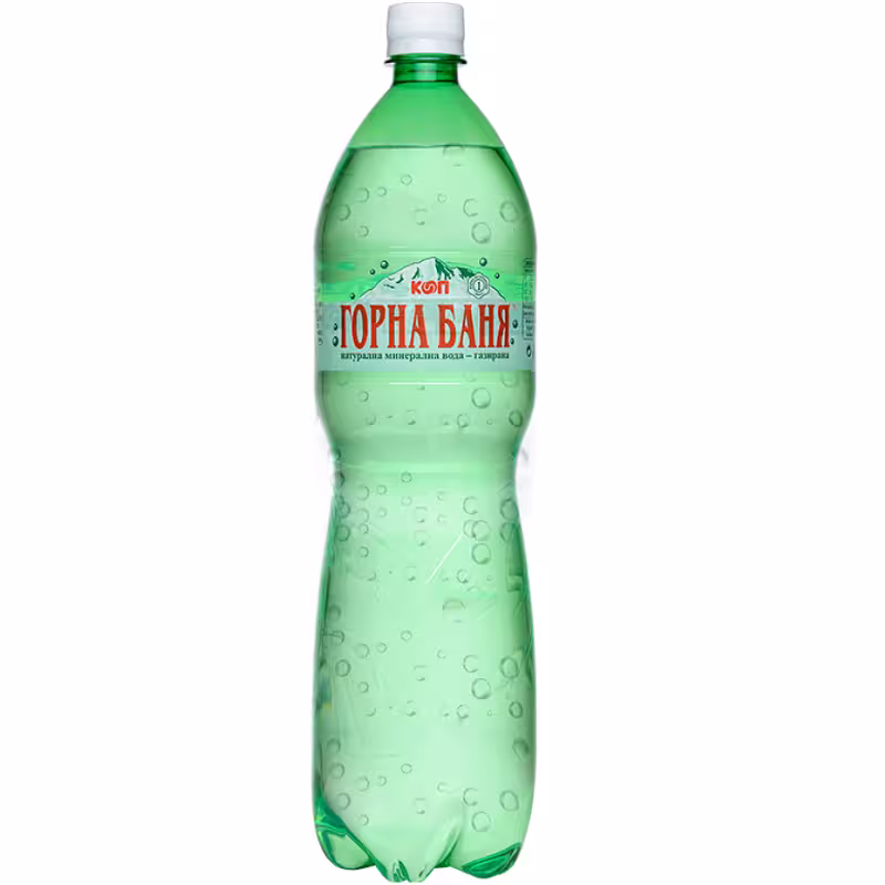 Gorna Bania Sparkling water 1.5l. (Green label)