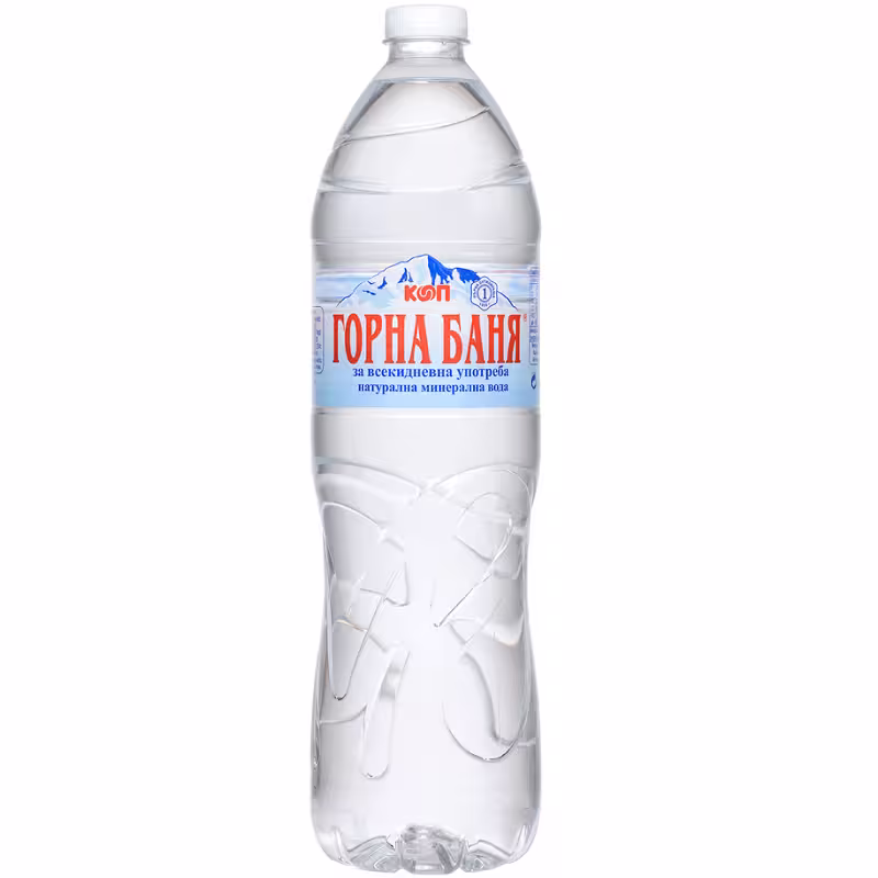 Gorna Bania Mineral water 1.5l. (White label)