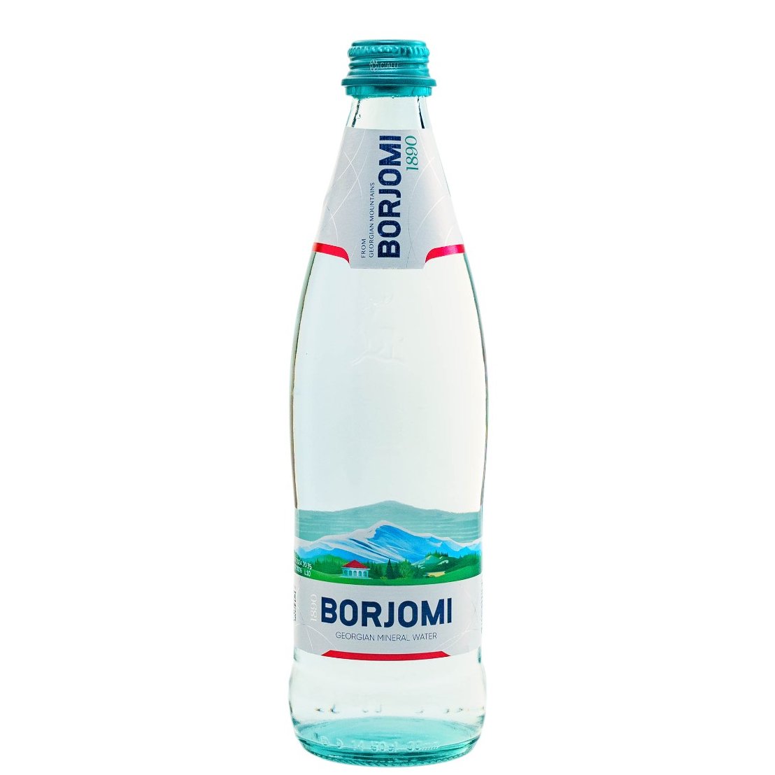 Borjomi Sparkling water – glass bottle – 0.5l.