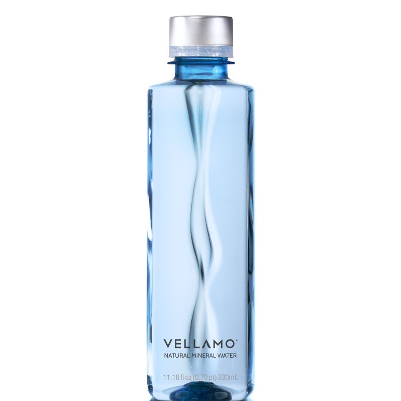 Natural Glacier Spring Water Vellamo – Rectangular Glass Bottle 0.5L