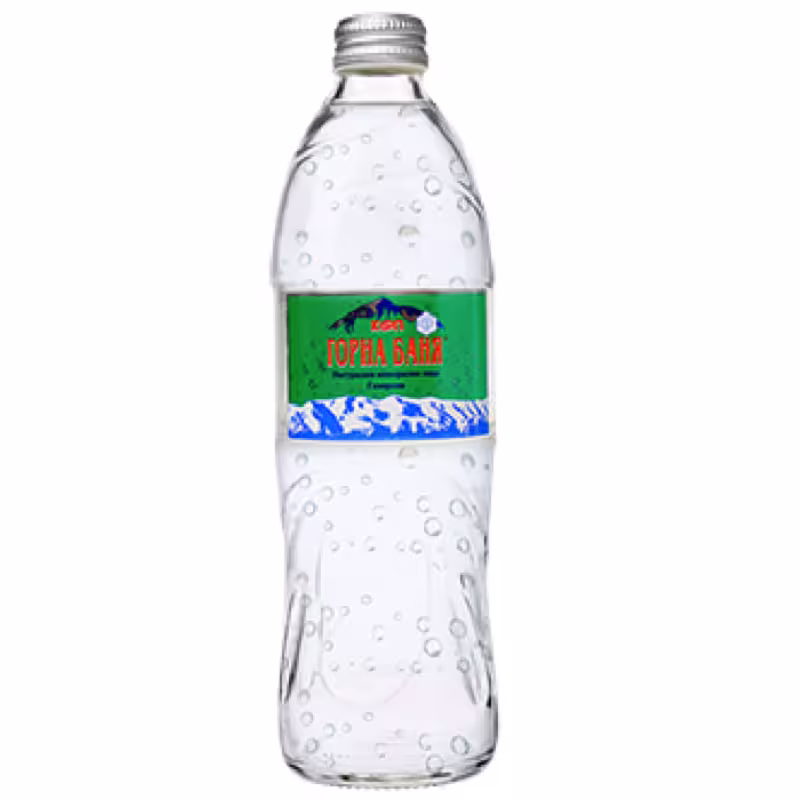 Gorna Bania Sparkling water – glass bottle – 0.5l.