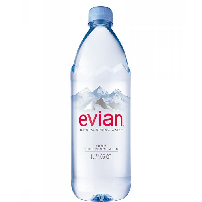 Evian Mineral water 1.0l.