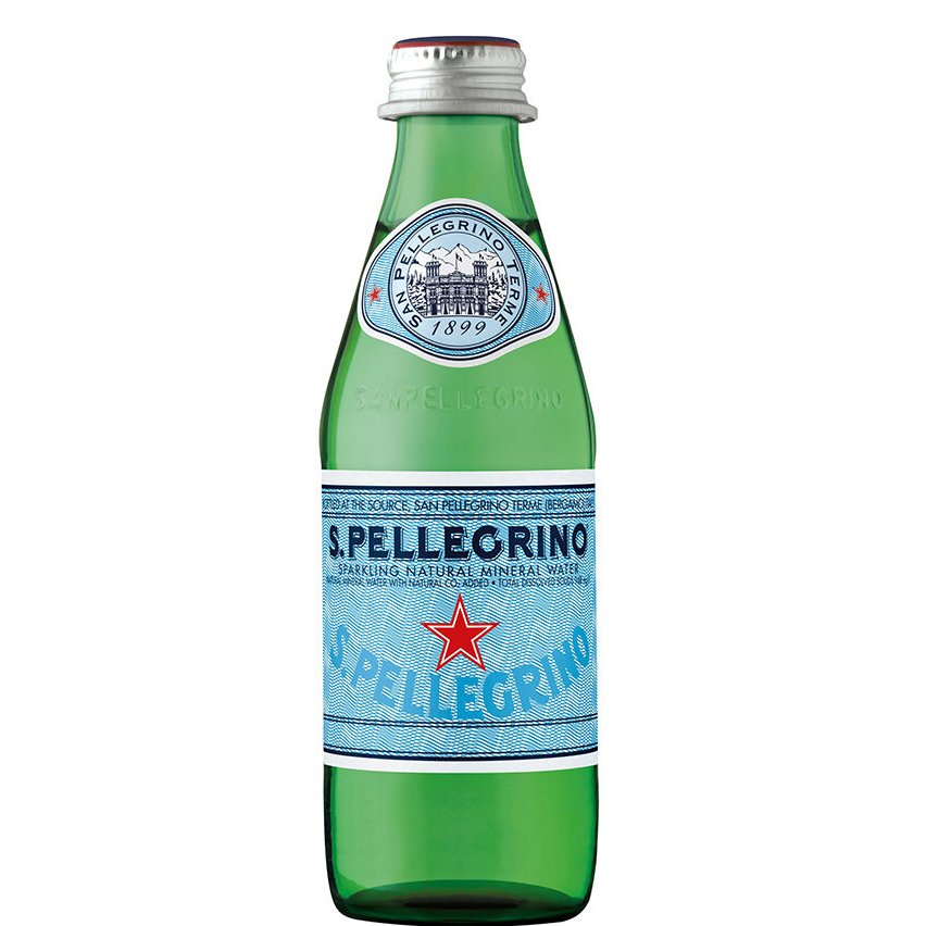 S. Pellegrino Sparkling water – glass bottle – 0.25l.