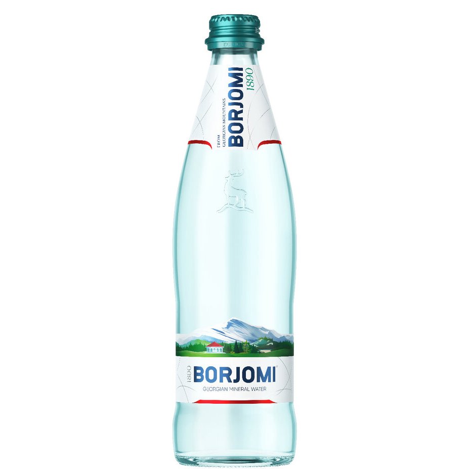 Borjomi Sparkling water – glass bottle – 0.33l.
