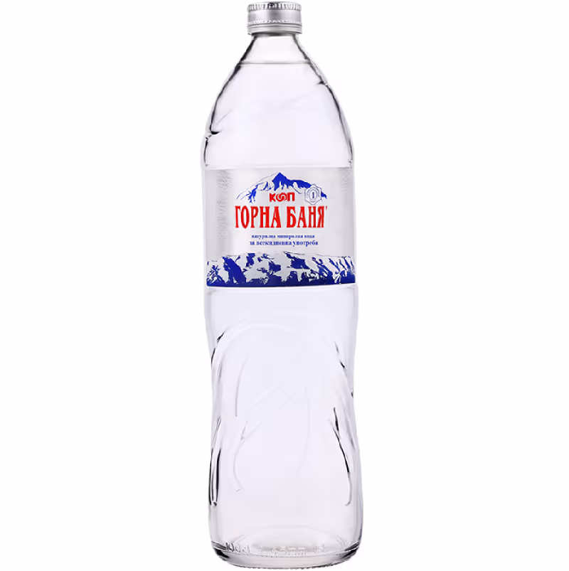 Gorna Bania Mineral water – glass bottle – 1.000l.
