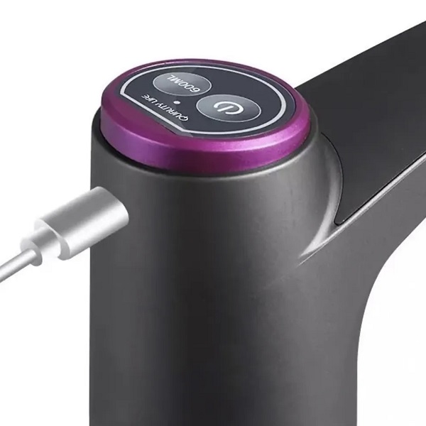 Electric water pump Titanium Purple compatible with 19l. bottles