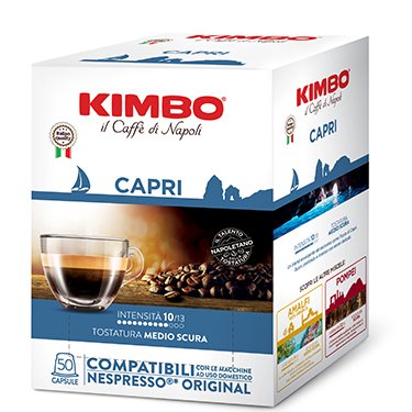 Кафе KIMBO CAPRI - капсули Nespresso 50 бр.